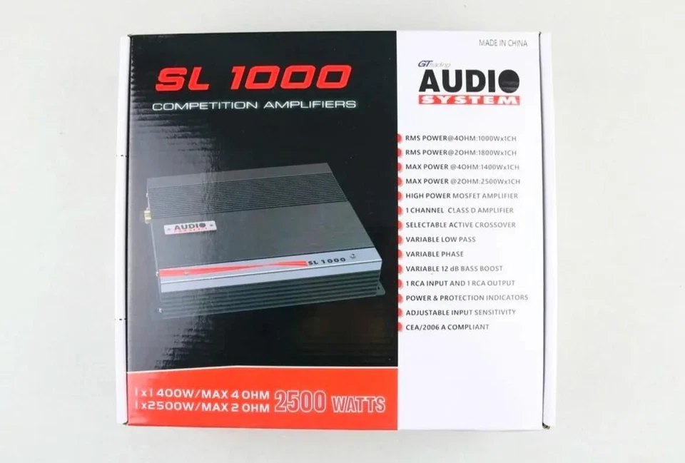 Audio System SL 1000 MONOFONICO da 1800 watt rms ampli mono sub - Immagine 2 di 4