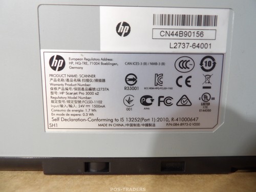 HP ScanJet Pro 3000 s2 Color Document Scanner - 25,410 S - LINES / BROKEN HINGE - Afbeelding 11 van 13