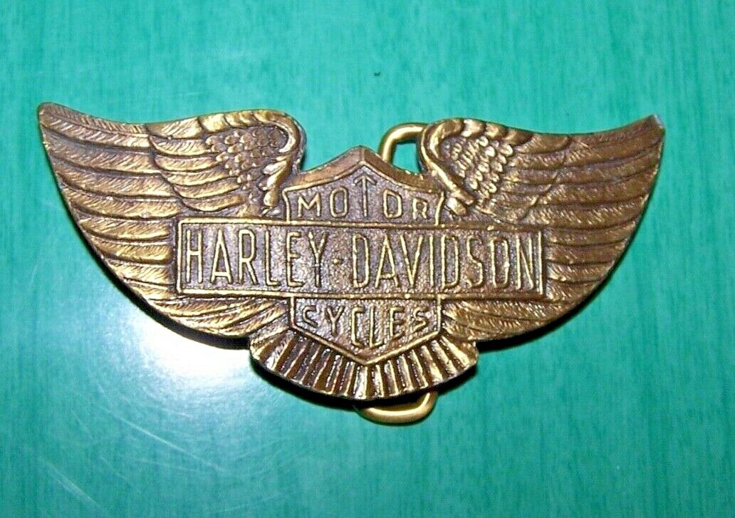 Vintage Classic HARLEY DAVIDSON BELT BUCKLE Never… Gem