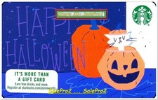 STARBUCKS COFFEE 2018 USA HAPPY HALLOWEEN US PAPER RARE COLLECTIBLE GIFT CARD