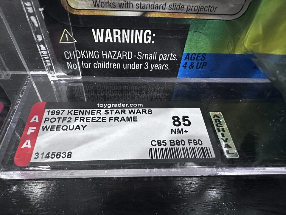 Cuadro Star Wars Power Of The Force Weequay Freeze AFA 85 NM+ (C85 B80 F90) 1997 Foto 3 de 4