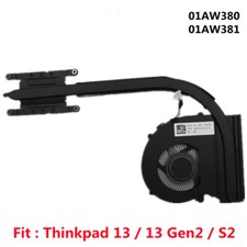 CPU Cooling Fan Cooler For Lenovo Thinkpad 13 / 13 Gen 2 / S2 Laptop 01AW380/381