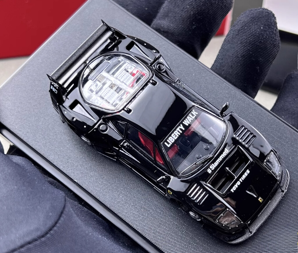 LBWK F40 ブラック Star Model 1/64 ダイキャスト Star 1:64 Black F40 LBWK Racing Sports Model Diecast Metal