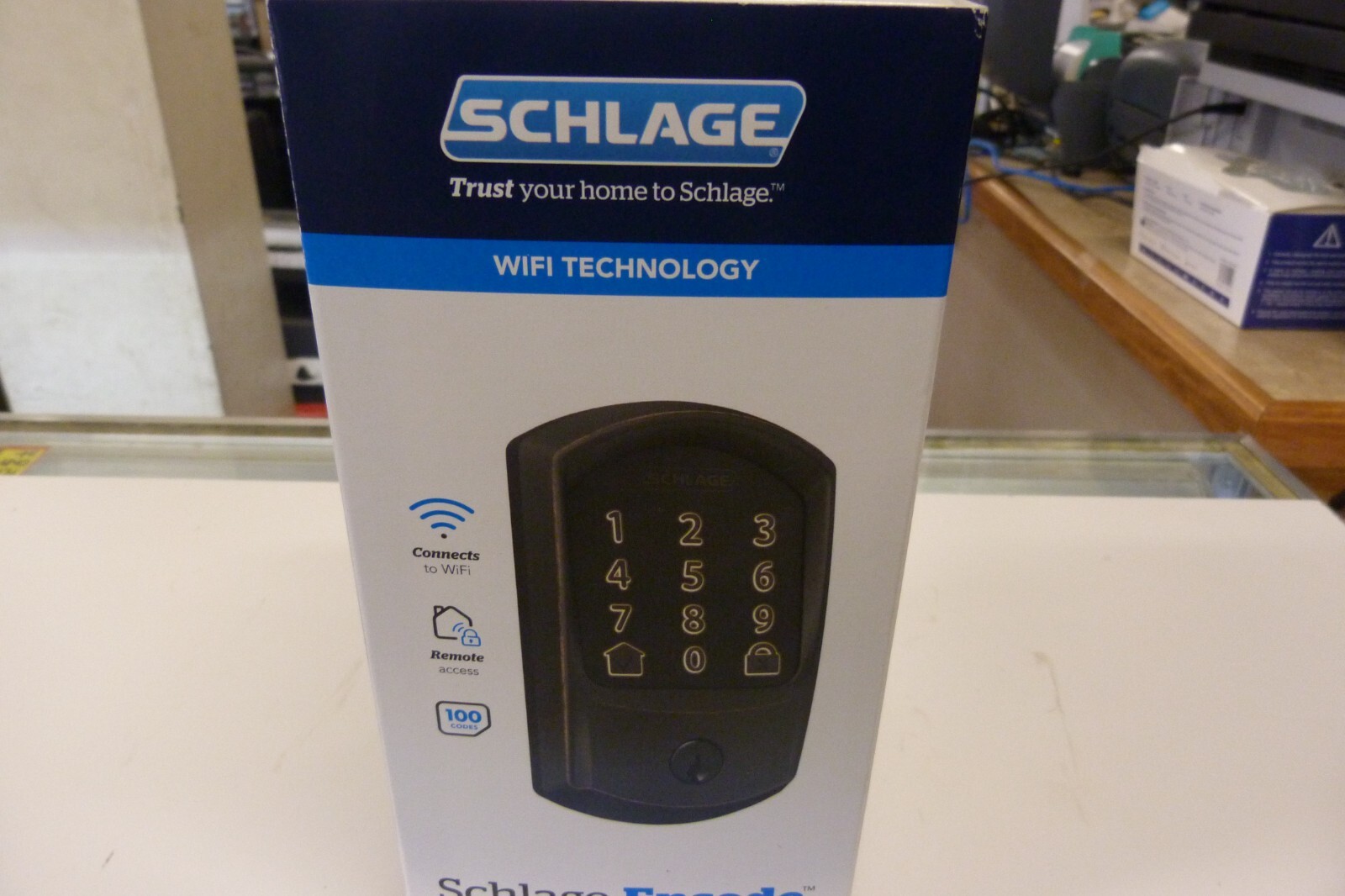 Schlage Encode Plus Smart Deadbolt BE499WB CAM 716 in Matte Black