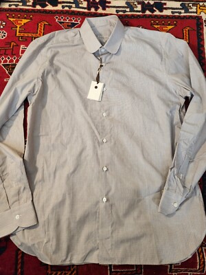 NWT CARUSO CLUB COLLAR HAND MADE ITALY 16.5 XL