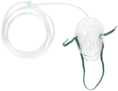 CareFusion 001201 AirLife Sauerstoff-Maske für Erwachsene 2,1m Schlauch Beatmung