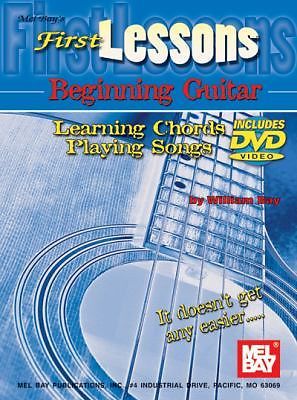 Mel Bay First Lessons Beginning Guitar Learning Chords/Playing Songs