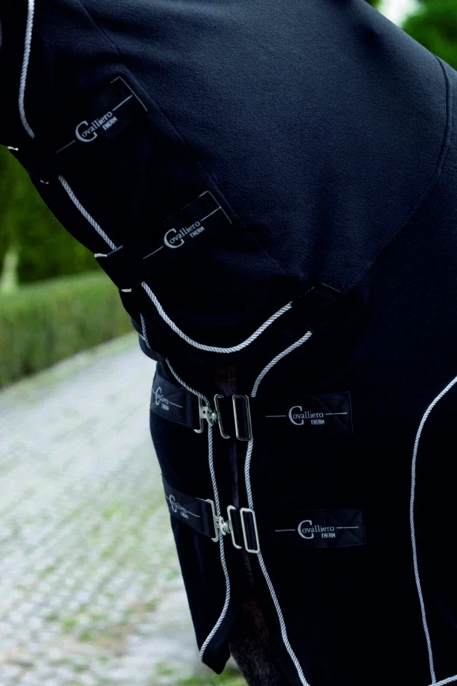 Fleecedecke mit Halsteil CovallieroTherm+NAMEN mit eingebauten Keramikpartikeln - Bild 4 von 4