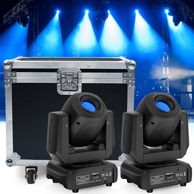 2stk 150W LED Beam Moving Head Bühnenlicht Prisma 8 Gobo Lichhteffekt Ostern