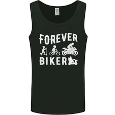 Motorbike Motorcycle Forever Biker Mens Vest Tank Top