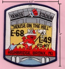 New York City Fire Dept Engine 68 Ladder 49 Patch Yankees v10 Large
