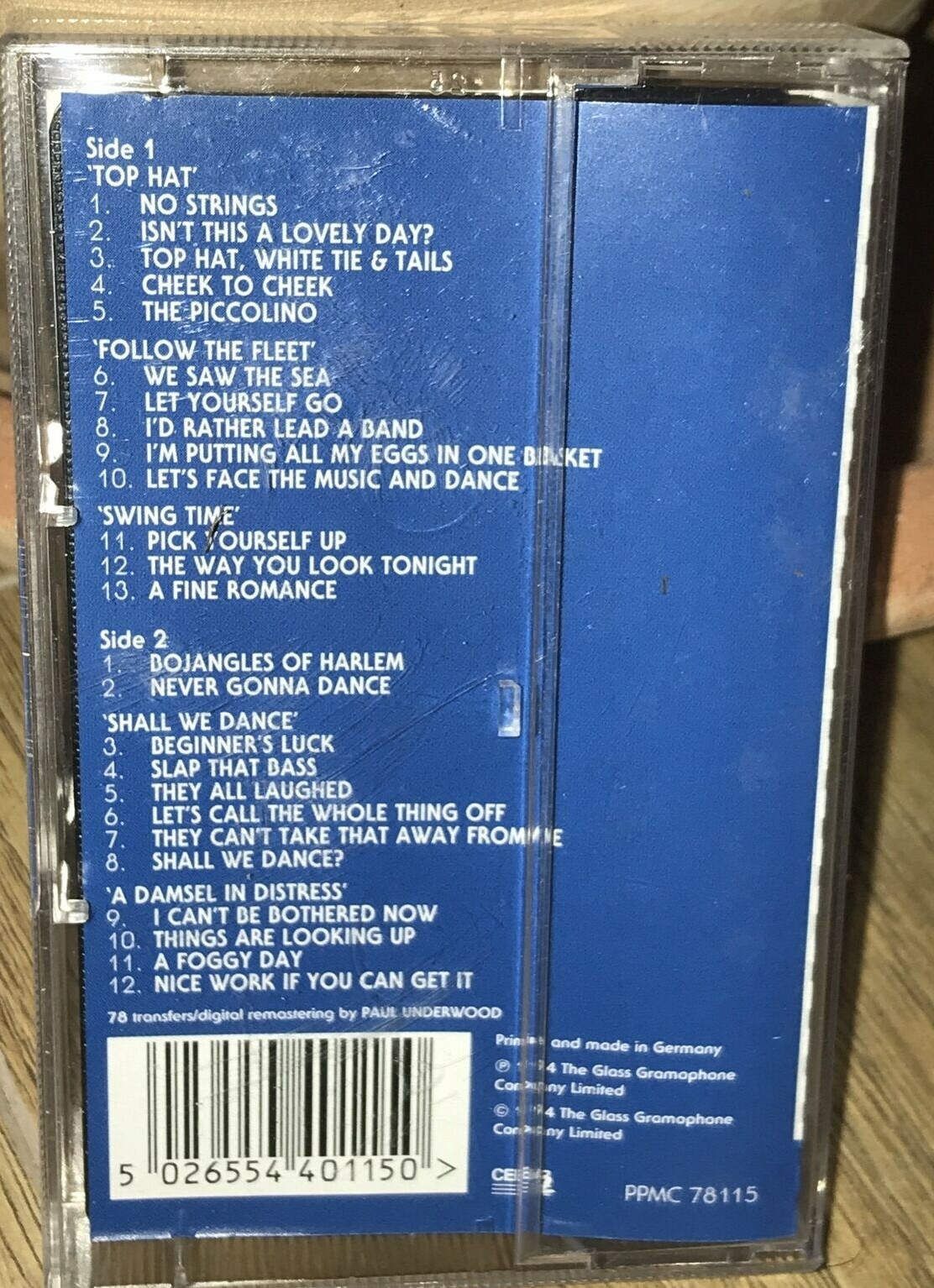 Fred Astaire "Songs from the Movies" Retro Cassette Tape 2