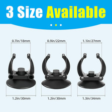 12 Pack Aquarium Suction Cups with Clip Black,for 1.1" Aquarium Heater and Su...