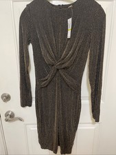 Michael Kors Gold/Black Dress NWT Size M