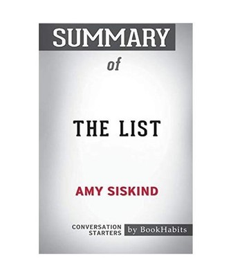 Summary of The List by Amy Siskind: Conversation Starters: Conversation Starters