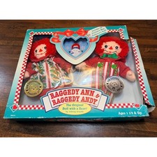 Vintage 1996 Raggedy Ann  Andy dolls new in box. 80th Anniversary collection
