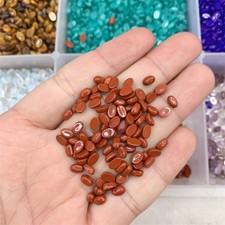 50pcs 4x6mm Natural Red Jasper Stone Oval CAB CABOCHON DIY Jewelry Making