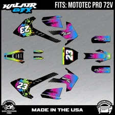 Graphics Kit for MotoTec Pro 72v (All Years) Splash Series - RAINBOW