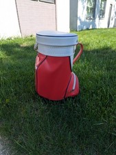 Vintage Den Caddy Red And White Perfect For Man Cave Or Office