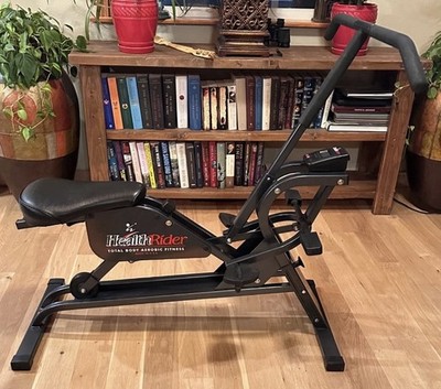 HEALTHRIDER TOTAL BODY AEROBIC EXERCISE BIKE W/ MONITOR & BUILT IN INCLINE EXC.