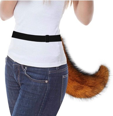 Fluffy Faux Fur Wolf Fox Tail Halloween Party Cosplay Costume