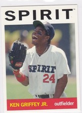 KEN GRIFFEY JR. Topps Pro Debut Baseball Mariners Card $$ SAN BERNARDINO SPIRIT!