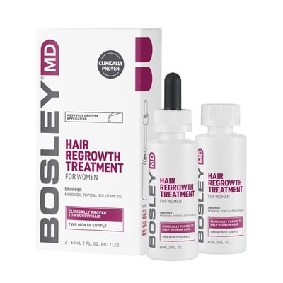Minoxidil 2% Hair Regrowth Treatment for Women, Clinically Proven Hair Growth...