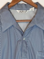 Vintage Lilly Dach Striped Polo 70s Disco Navy Pinstripe Camp Collar