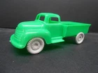 Vintage Marx Toys Playset Plastic Green Truck  One Wheel Bracket Missing Read