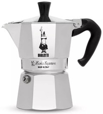 Bialetti Moka Express Originale 6 Tazze Alluminio Made in Italy