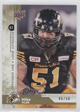2018 Upper Deck CFL Gold 6/50 Mike Filer #46 i9i