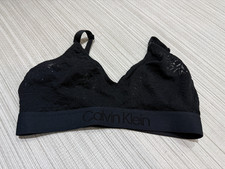 Calvin Klein Designer Lace Maternity Nursing Bra  Black Size M Medium