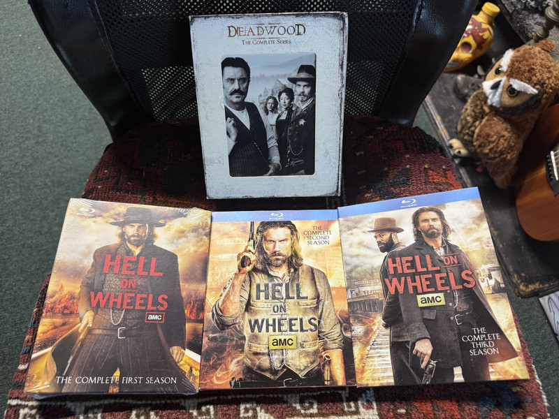 Westerns BluRays Lot of 4 SPECIAL - Deadwood Box Set & Hell on Wheels
