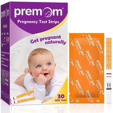 Premom 30 Pack Early Detection Pregnancy Test Strips - Ultra Sensitive Test Kit