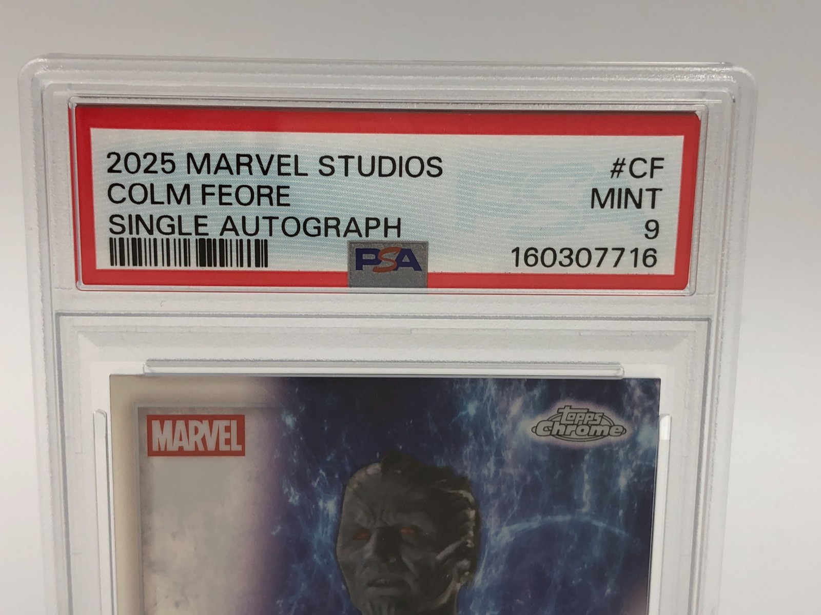 COLM FEORE AUTO card 2025 MARVEL STUDIOS as LAUFEY THOR Movie MCU PSA MINT 9 view 8