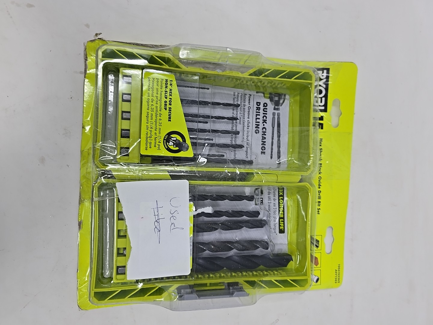 RYOBI A971503 Black Oxide Hex Shank Drill Bit Set (15-Piece)