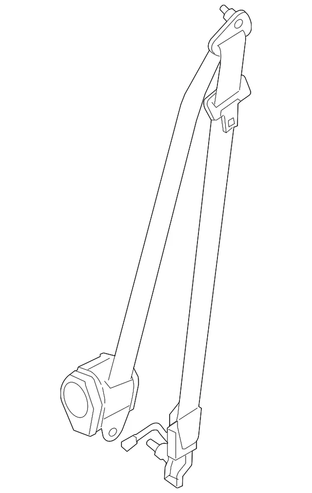 Conjunto pretensor cinturón seguridad original Nissan Sentra (2007-2011) OE 86885ET081 Foto 4 de 4