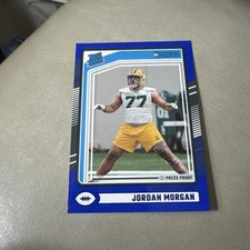 2024 Donruss Jordan Morgan Blue Press Proof RC #370 Green Bay Packers