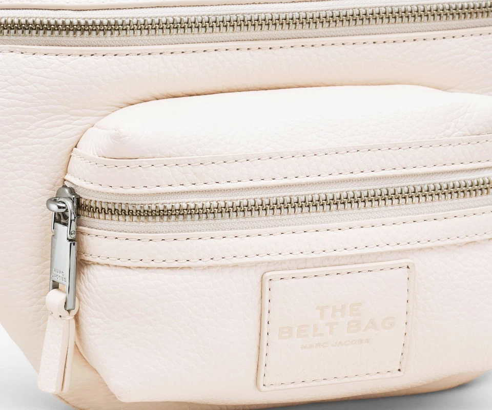 Marc Jacobs The Leather Belt Bag in Cotton/Silver - Image 2 of 4