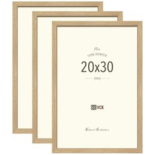 VCK 20x30 Oak Wood Frame for Poster  Picture, Natural Solid Wood Photo Frame...