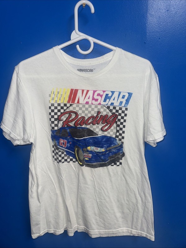 NASCAR Racing White Large Tee #63