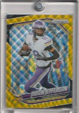 2025 PANINI PRIZM FOOTBALL Justin Jefferson SP GOLD WAVE PRIZM 08/10