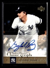 2004 Upper Deck Yankees Classics Gaylord Perry Classic Scripts Auto RP513