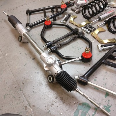 60-65 Ford Falcon COIL-OVER MUSTANG II IFS 2'' Drop 5x5 Manual LHD Rack rat rods
