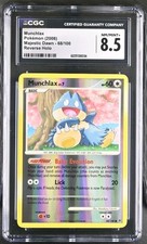 Munchlax 68/100 Majestic Dawn Pokemon Reverse Holo CGC 8.5 (Pack Fresh) on eBay