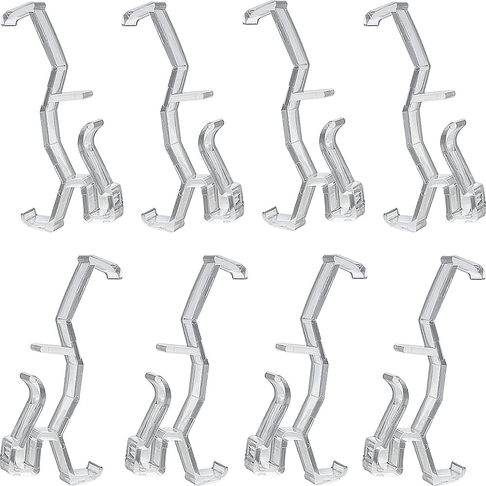 Valance Clips 10pcs 2.5'' Window Blinds Hidden Clip 2.5inch, Transparent