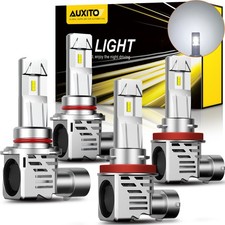 AUXITO H8 H9 H11 HB3 Bulbs 9005 Headlight LED Conversion High/Low Kit Beam 4PCS
