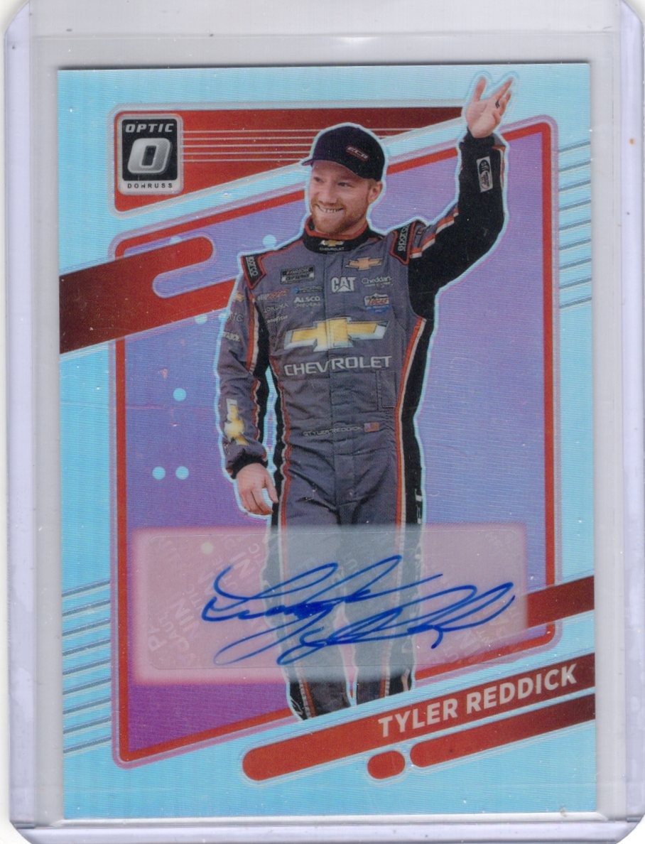 2022 Donruss #24 Tyler Reddick Optic Silver Prizm Auto 22/24