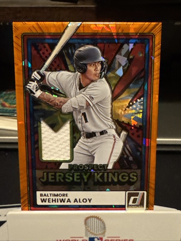 Panini 2026 Donruss Baseball Jersey Kings Wehiwa Aloy PJK-WA Orange Ice Orioles