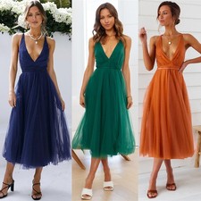Summer Sexy Mesh Elegant Dress 2024 Fashion Suspender Dress Bridesmaid Dress